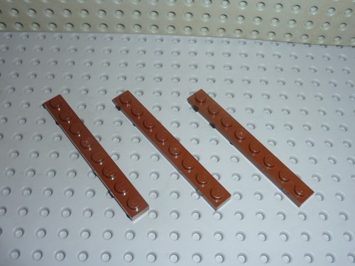 Lego oldbrown plate x - lego, 1