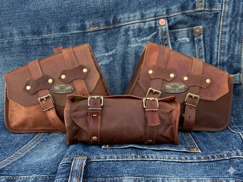 Sacoches moto cuir de - en,