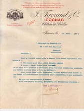 JARNAC - LETTRE F. FAVRAUD &