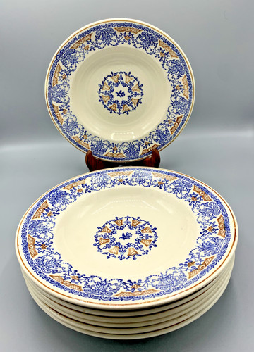 Assiettes creuses faience de - 7,