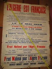 affiche originale Algérie