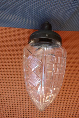 Lampe art deco bakelite verre - lampe,