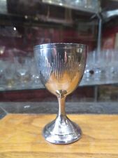 BEL  ANCIEN COQUETIER ARGENT MASSIF POINCON MINERVE  ART DECO