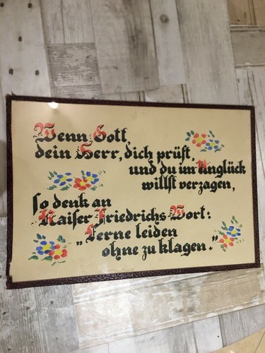Sous verre ancien dicton - sous,