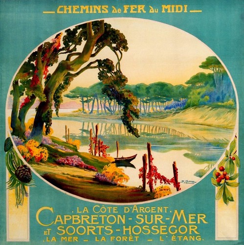 Affiche poster landes béarn - affiche,