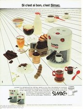 PUBLICITE ADVERTISING 106  1983  la machine à café Simac