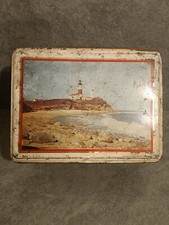 Ancienne boite à papier de cigarette en tole publicitaire JOB années 1960