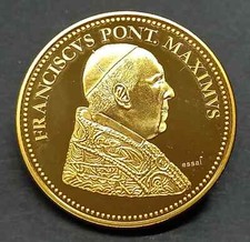 MÉDAILLE PAPE FRANCOIS PONT
