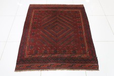 4 x 5 pieds Kilim tapis rouge