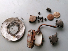 Lot Allemand Français Ww2 1940 1944 Bunker Lampe Téléphone 