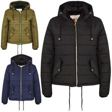 Enfants Filles Vestes Court Doudoune Bulle Capuche Chaud Épais Manteaux 5-13 Ans