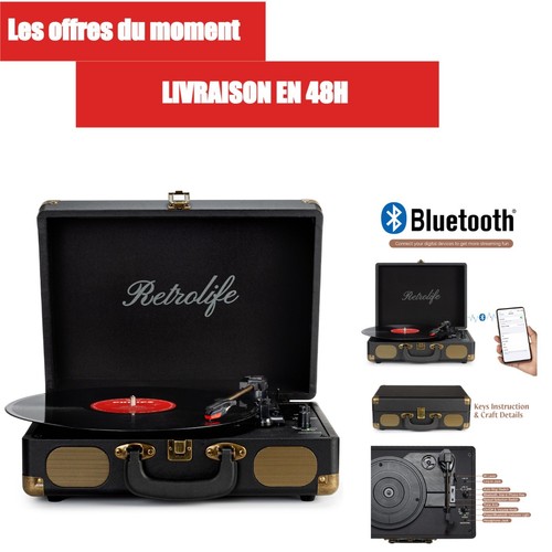Platine vinyle bluetooth - platine, 3