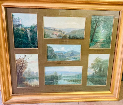 Importante huile sur toile - huile,