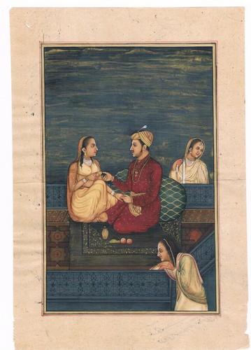 Moghol peinture miniature - peinture, de