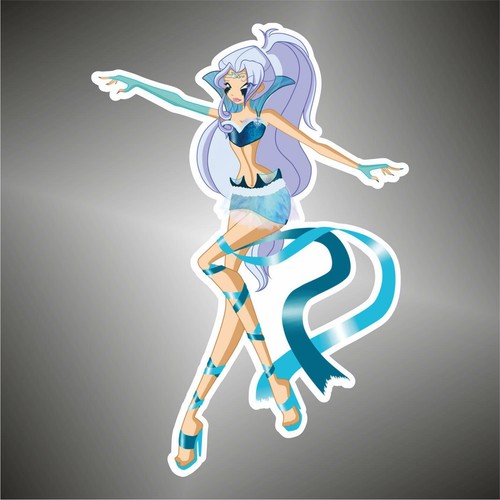 Autocollant winx icy decal - autocollant,
