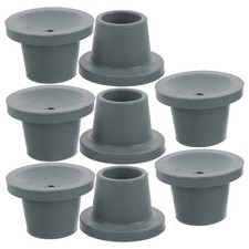  Lot de 8 embouts de rechange pour siège de chaise percée - Patins en caoutchouc
