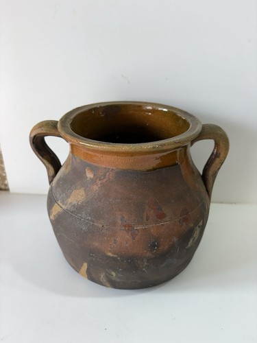 Ancien pot graisse confit - pot,