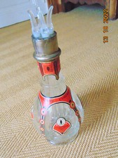 BOUTEILLE PUBLICITAIRE CUSENIER 4 COMPARTIMENTS COGNAC LIQUEUR T B ETAT