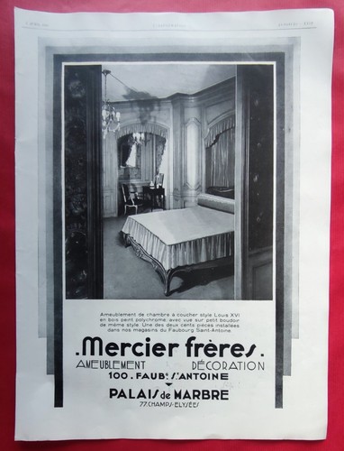 Pub presse 1929 meuble - pub,