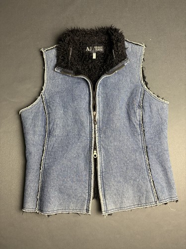 Denim vest armani jeans faux - armani,