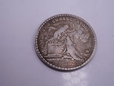 RARE MEDAILLE OU JETON ARGENT MASSIF EPOQUE 18 EME 1775 SACRE LOUIS XVI REIMS