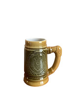 Chope a biere 75 cl, TBE faience emaillee vintage