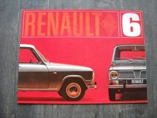 CATALOGUE/BROCHURE RENAULT 6 - RENAULT R6