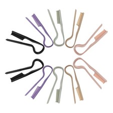  10 Pcs Peigne À Lisser Cheveux Outil De Style En Forme Brosse Pour Raides