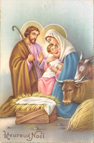 Cpa heureux noel - noel,, marie