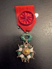 Médaille ordre officier Légion Honneur luxe Empire Napoléon argent 14-18 39-45
