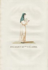 Saint-Césaire Convent Arles Maintenant Orden Costume Aquatinte Eau-Forte 1778