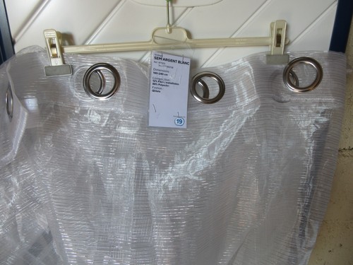 Voilage neuf blanc fils - neuf,