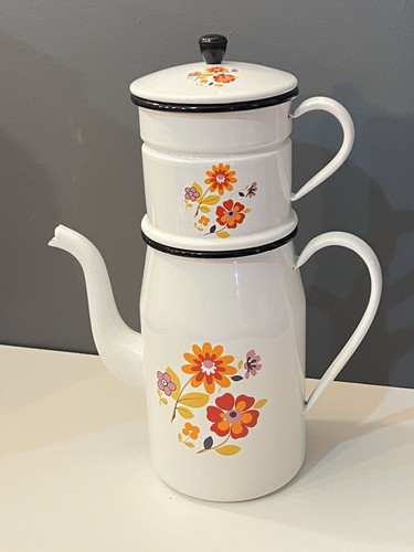 Cafetière émaillée ancienne - émaillée,