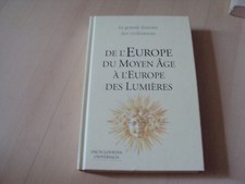 livre DE L'EUROPE DU MOYEN-AGE