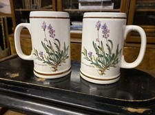 Lot De 2 Chopes à bière Villeroy & Boch modèle Botanica 14,5 cm