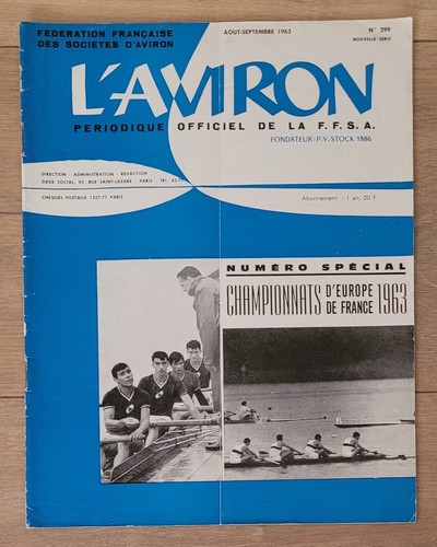 Aviron 1963 remo - l'aviron,