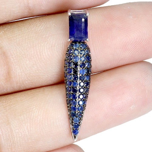 Pendentif octogonal argent - pendentif,