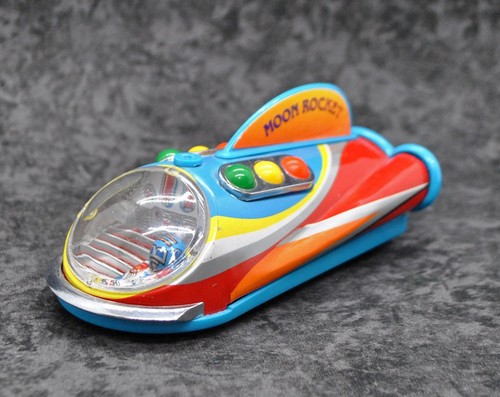 Moon rocket tin toy - moon,