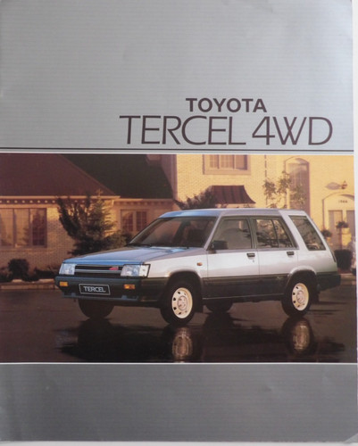 Brochure toyota tercel 4wd - toyota,