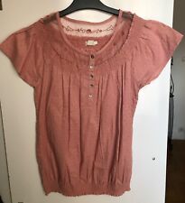 Top Blouse JACQUELINE RIU Couleur Vieux Rose Taille 38 ETAT NEUF