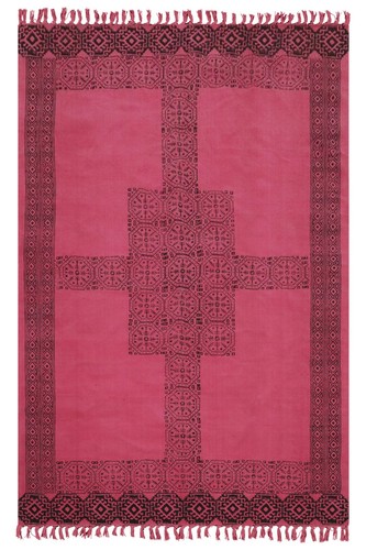 Coton rouge handmade - coton, bloc