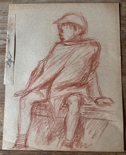 Dessin Ancien Sanguine Étude