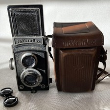 Appareil photo argentique Nikkenflex TLR 6x6 ancien reflex double objectif...