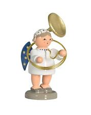 Ange Avec Sousaphone L 4 X P 6 X H 3,5 Cm NEU Figurine De Noël En Bois