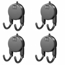 Lot de 4 crochets ventouse pour salle de bain cuisine porte vitrée installation