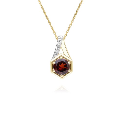 Pendentif collier rond - rond, en