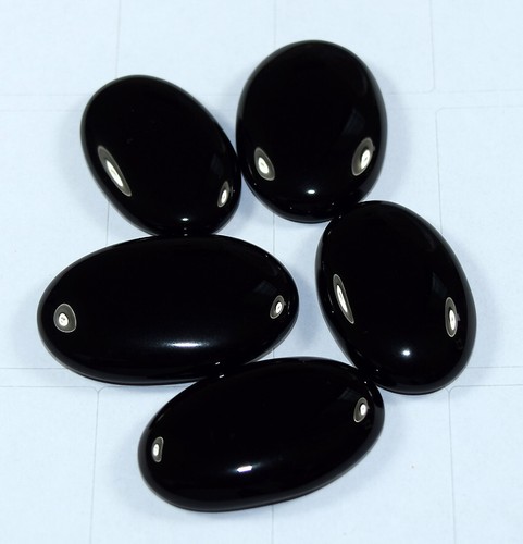 Ensemble cabochon onyx noir - ensemble, en
