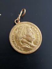 VINTAGE 14/16-INCH ROUND COIN PENDANT MEDAL "NAPOLEON EMPEREUR"