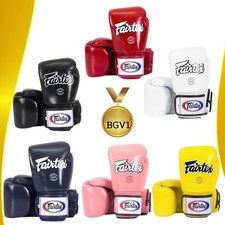 Gants de boxe Muay Thai Fairtex BGV1 cuir véritable Sparring MMA qualité...