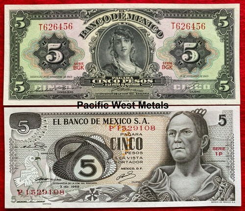 Lot 1969 mexico 5 - lot, of